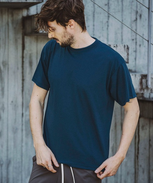 NO ID.(ノーアイディ)の「【NO ID.】TC Versatile Crew Neck T-Shirt / TC バーサタイル クルーネック Tシャツ(Tシャツ/カットソー・メンズ・ブラック/ブルーグリーン/ダークグレー/ホワイト・1/2)」の7枚目の写真