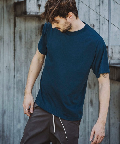 NO ID.(ノーアイディ)の「【NO ID.】TC Versatile Crew Neck T-Shirt / TC バーサタイル クルーネック Tシャツ(Tシャツ/カットソー・メンズ・ブラック/ブルーグリーン/ダークグレー/ホワイト・1/2)」の8枚目の写真