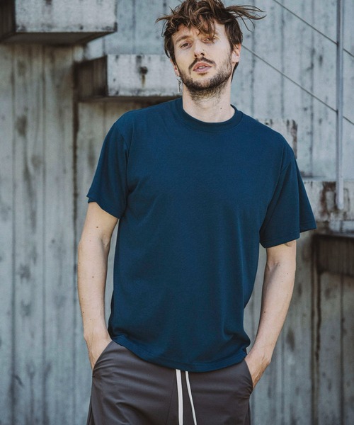 NO ID.(ノーアイディ)の「【NO ID.】TC Versatile Crew Neck T-Shirt / TC バーサタイル クルーネック Tシャツ(Tシャツ/カットソー・メンズ・ブラック/ブルーグリーン/ダークグレー/ホワイト・1/2)」の10枚目の写真