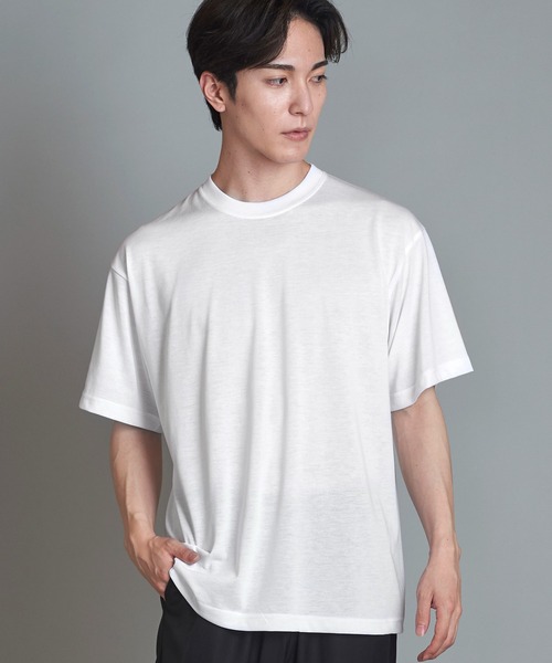NO ID.(ノーアイディ)の「【NO ID.】TC Versatile Crew Neck T-Shirt / TC バーサタイル クルーネック Tシャツ(Tシャツ/カットソー・メンズ・ブラック/ブルーグリーン/ダークグレー/ホワイト・1/2)」の14枚目の写真