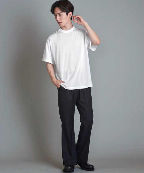 NO ID.(ノーアイディ)の「【NO ID.】TC Versatile Crew Neck T-Shirt / TC バーサタイル クルーネック Tシャツ(Tシャツ/カットソー・メンズ・ブラック/ブルーグリーン/ダークグレー/ホワイト・1/2)」の15枚目の写真