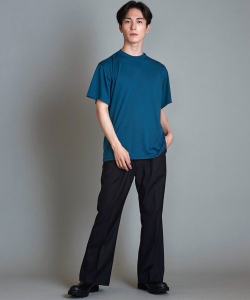 NO ID.(ノーアイディ)の「【NO ID.】TC Versatile Crew Neck T-Shirt / TC バーサタイル クルーネック Tシャツ(Tシャツ/カットソー・メンズ・ブラック/ブルーグリーン/ダークグレー/ホワイト・1/2)」の21枚目の写真