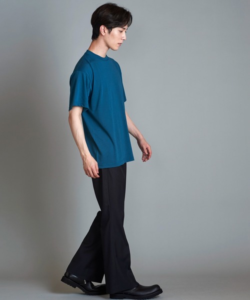 NO ID.(ノーアイディ)の「【NO ID.】TC Versatile Crew Neck T-Shirt / TC バーサタイル クルーネック Tシャツ(Tシャツ/カットソー・メンズ・ブラック/ブルーグリーン/ダークグレー/ホワイト・1/2)」の22枚目の写真