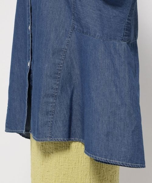 mysty woman（ミスティウーマン）の「ドルマンスリーブデニムBIGシャツ　128887（シャツ/ブラウス・レディース・ブラック/ブルー・FREE）」の12枚目の写真