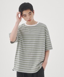 YOEL（ヨエル）の「YOEL - mulch border tee / マルチボーダーTシャツ（Tシャツ/カットソー）」