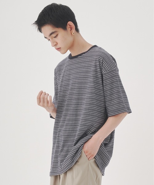 セール】YOEL - mulch border tee / マルチボーダーTシャツ（T