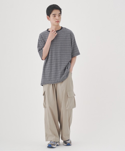 25SS meer. border compact tee ボーダー Tシャツ Shinzone（シンゾーン）】HALF MARINE BORDER ボーダーTシャツ