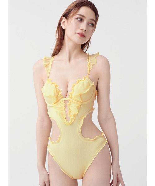 【大人気で即完売】Ravijour ラヴィジュール スイムワンピース フリル Ravijour（ラヴィジュール）の「フリル ワンピース（水着）」 - WEAR