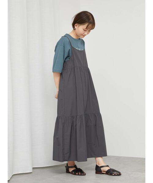 sm2rhythm（サマンサモスモスリズム）の「コットンナイロンティアードキャミワンピース（ワンピース・レディース・ブルー/ブラック/ブラウン・F）」の11枚目の写真