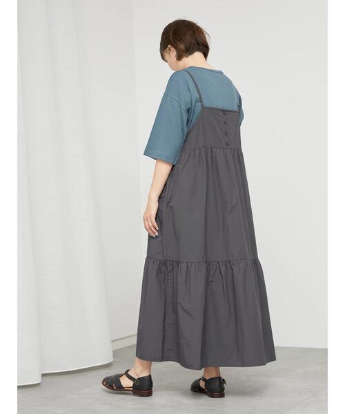 sm2rhythm（サマンサモスモスリズム）の「コットンナイロンティアードキャミワンピース（ワンピース・レディース・ブルー/ブラック/ブラウン・F）」の12枚目の写真