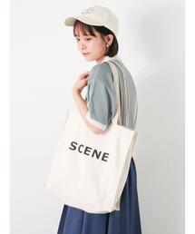 ehka sopo | キャンバスロゴトートバッグ(ハンドバッグ)