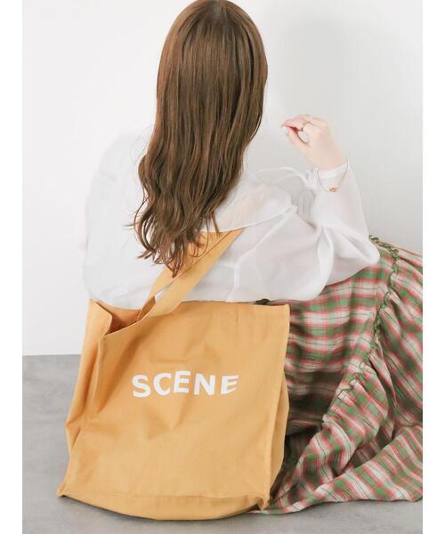 ehka sopo（エヘカソポ）の「キャンバスロゴトートバッグ（ハンドバッグ・レディース・グリーン/ピンク/キナリ/マスタード/サックスブルー/ブラック・F）」の11枚目の写真