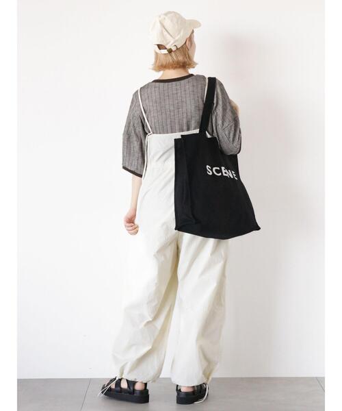 ehka sopo（エヘカソポ）の「キャンバスロゴトートバッグ（ハンドバッグ・レディース・グリーン/ピンク/キナリ/マスタード/サックスブルー/ブラック・F）」の16枚目の写真