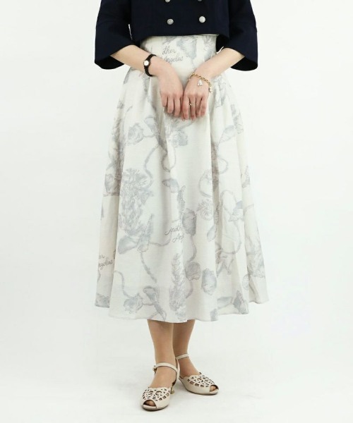 an another angelus(アンアナザーアンジェラス)の「シェルモチーフマリン柄スカート/ananotherangelus(スカート・レディース・オフホワイト/ラベンダー・FREE)」の20枚目の写真
