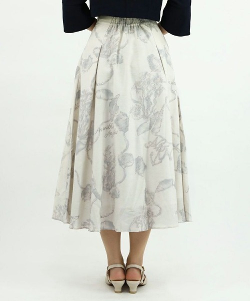 an another angelus(アンアナザーアンジェラス)の「シェルモチーフマリン柄スカート/ananotherangelus(スカート・レディース・オフホワイト/ラベンダー・FREE)」の5枚目の写真