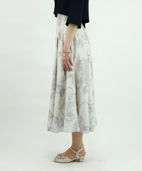 an another angelus(アンアナザーアンジェラス)の「シェルモチーフマリン柄スカート/ananotherangelus(スカート・レディース・オフホワイト/ラベンダー・FREE)」の6枚目の写真