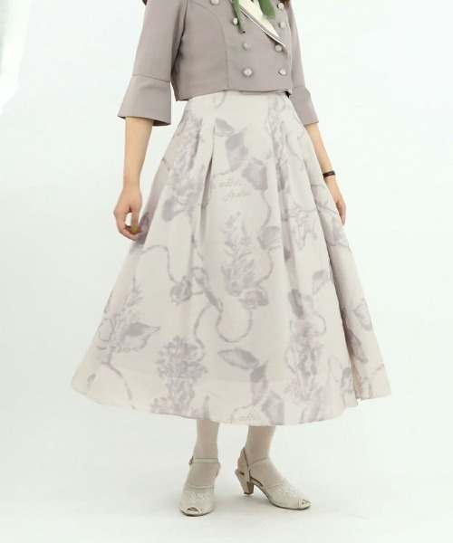 an another angelus(アンアナザーアンジェラス)の「シェルモチーフマリン柄スカート/ananotherangelus(スカート・レディース・オフホワイト/ラベンダー・FREE)」の9枚目の写真