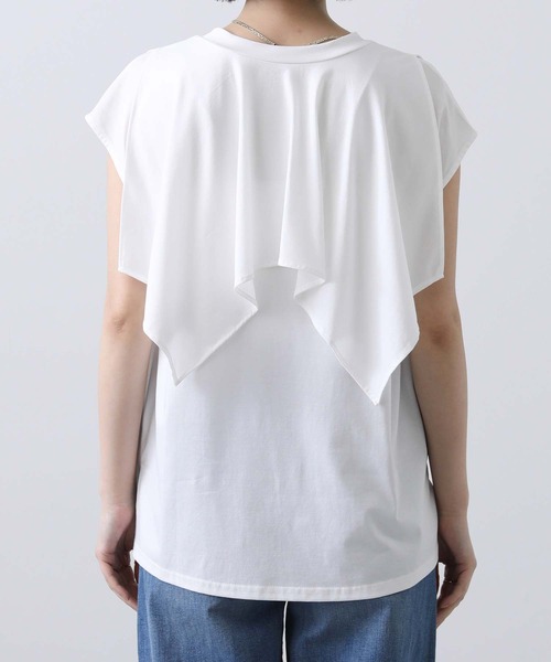 CLOCHE（クロシェ）の「ＣＮラッフルティアードカットソー（Tシャツ/カットソー・レディース・ブラック/オフホワイト・FREE）」の10枚目の写真