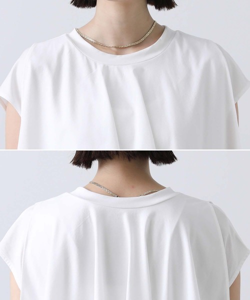 CLOCHE（クロシェ）の「ＣＮラッフルティアードカットソー（Tシャツ/カットソー・レディース・ブラック/オフホワイト・FREE）」の11枚目の写真