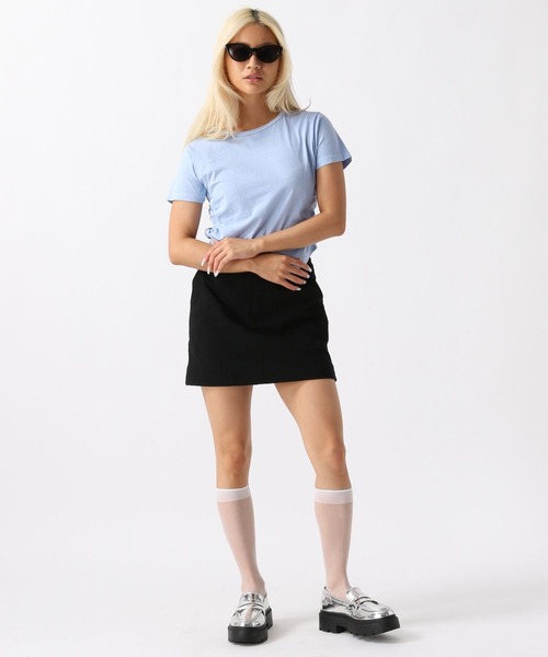 FOREVER 21（フォーエバー トゥエンティーワン）の「【2024SS】ピグメントサイドギャザーTシャツ（Tシャツ/カットソー・レディース・ピンク/ブルー/グレー/オフホワイト・SMALL/MEDIUM）」の18枚目の写真