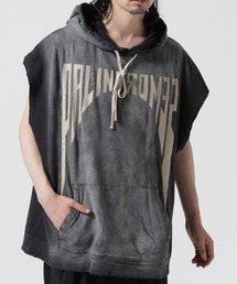 DANKE SCHON | DankeSchon/ダンケシェーン/SPRAYING PIGMENT NOSLEEVE HOODED WORD(パーカー)