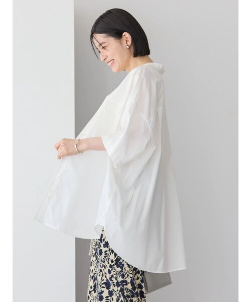 セール】接触冷感+UVカットWポケットBIGシャツチュニック（シャツ