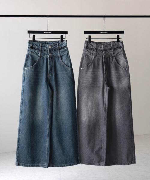 22aw コットンリネンデニム パンツ スカート YV-P04-028 22aw コットン