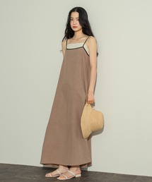 バックシャンバイカラーキャミOP