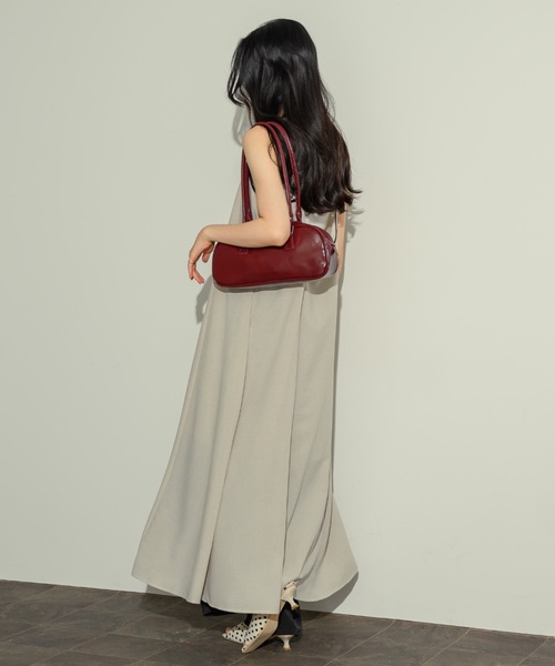 NEUNA（ヌナ）の「バックシャンバイカラーキャミOP（ワンピース・レディース・ブラウン/アイボリー・SMALL/FREE）」の5枚目の写真