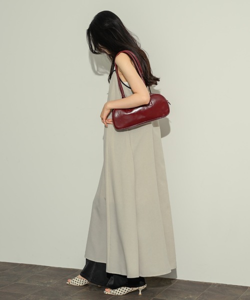 NEUNA（ヌナ）の「バックシャンバイカラーキャミOP（ワンピース・レディース・ブラウン/アイボリー・SMALL/FREE）」の6枚目の写真