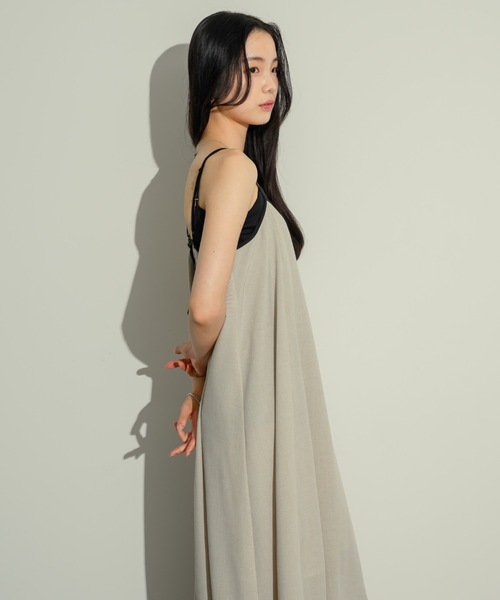 NEUNA（ヌナ）の「バックシャンバイカラーキャミOP（ワンピース・レディース・ブラウン/アイボリー・SMALL/FREE）」の19枚目の写真