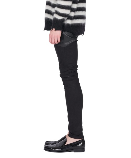 GalaabenD（ガラアーベント）の「ヴィーガンレザーコンバインドデニムパンツ（その他パンツ・メンズ・ブラック系その他2/ブラック系その他・44/46/48）」の5枚目の写真