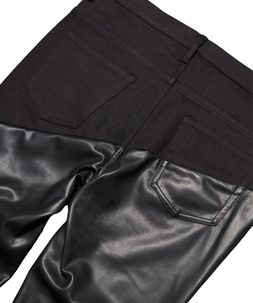 GalaabenD（ガラアーベント）の「ヴィーガンレザーコンバインドデニムパンツ（その他パンツ・メンズ・ブラック系その他2/ブラック系その他・44/46/48）」の20枚目の写真