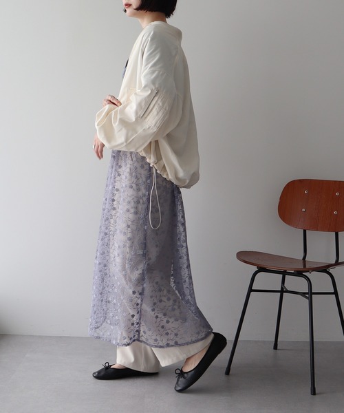 earth music&ecology(アースミュージックアンドエコロジー)の「アウトポケットMA-1(ブルゾン・レディース・アイボリー/ブラック/カーキ・FREE)」の9枚目の写真