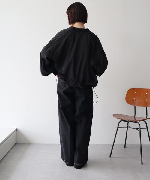 earth music&ecology(アースミュージックアンドエコロジー)の「アウトポケットMA-1(ブルゾン・レディース・アイボリー/ブラック/カーキ・FREE)」の14枚目の写真