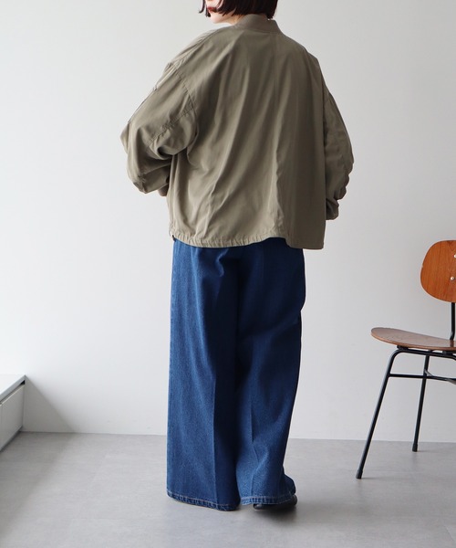 earth music&ecology(アースミュージックアンドエコロジー)の「アウトポケットMA-1(ブルゾン・レディース・アイボリー/ブラック/カーキ・FREE)」の17枚目の写真