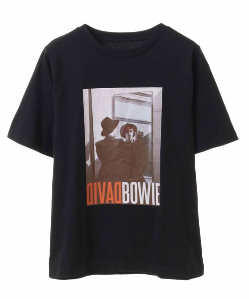 31 Sons de mode（トランテアン　ソン　ドゥ　モード）の「【DAVID BOWIE】ミラーフォトＴシャツ（Tシャツ/カットソー・レディース・ブラック/オフホワイト・36/フリー）」の22枚目の写真