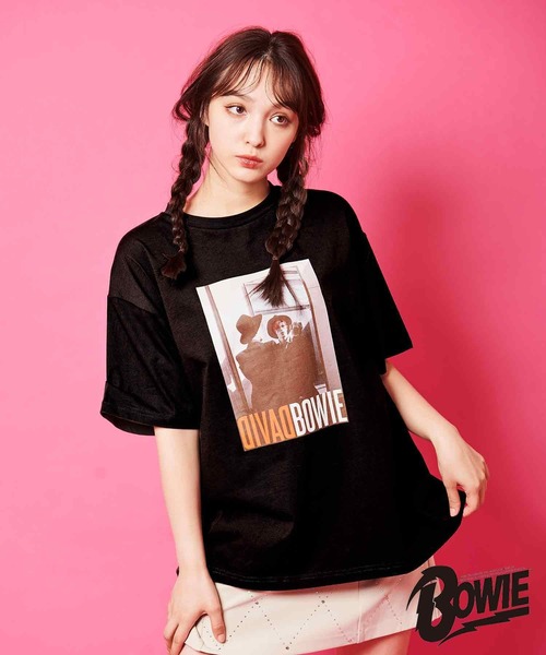 31 Sons de mode（トランテアン　ソン　ドゥ　モード）の「【DAVID BOWIE】ミラーフォトＴシャツ（Tシャツ/カットソー・レディース・ブラック/オフホワイト・36/フリー）」の14枚目の写真