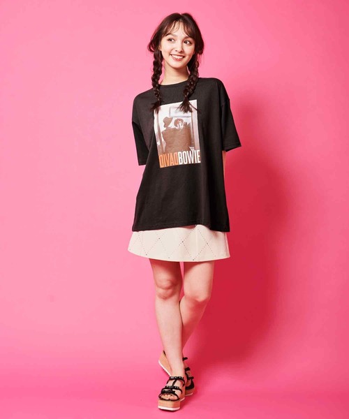 31 Sons de mode（トランテアン　ソン　ドゥ　モード）の「【DAVID BOWIE】ミラーフォトＴシャツ（Tシャツ/カットソー・レディース・ブラック/オフホワイト・36/フリー）」の20枚目の写真