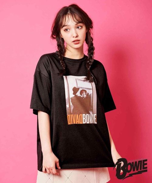 31 Sons de mode（トランテアン　ソン　ドゥ　モード）の「【DAVID BOWIE】ミラーフォトＴシャツ（Tシャツ/カットソー・レディース・ブラック/オフホワイト・36/フリー）」の13枚目の写真