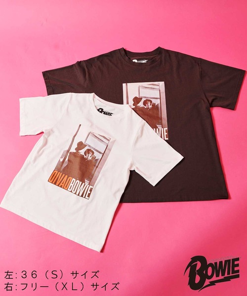 31 Sons de mode（トランテアン　ソン　ドゥ　モード）の「【DAVID BOWIE】ミラーフォトＴシャツ（Tシャツ/カットソー・レディース・ブラック/オフホワイト・36/フリー）」の21枚目の写真