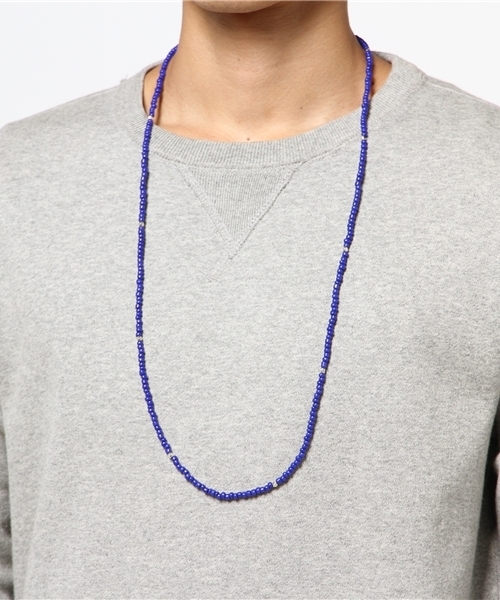 WEGO（ウィゴー）の「WEGO/メタルMIXロングビーズネックレス（ネックレス・メンズ・ブルー/レッド/ブラック・FREE）」の6枚目の写真