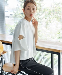 LAKOLE | カットアウトクロップドＴ / 131857(Tシャツ/カットソー)