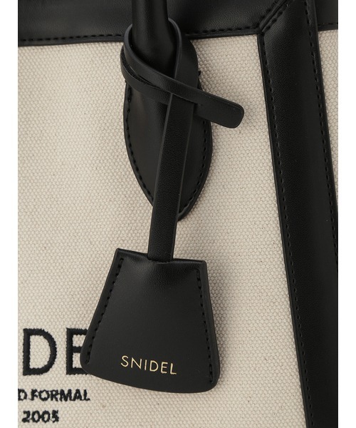 SNIDEL（スナイデル）の「キャンバスロゴバッグ（ショルダーバッグ・レディース・ピンク/ブラック/アイボリー・FREE）」の19枚目の写真