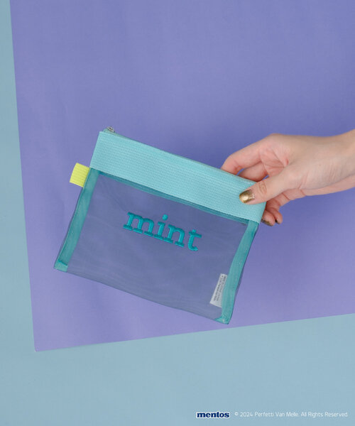 BIRTHDAY BAR(バースデイバー)の「【mentos メントス】メッシュポーチ(ポーチ・レディース・パープル/ブルー・0)」の3枚目の写真