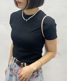 バックレースデザインTシャツ