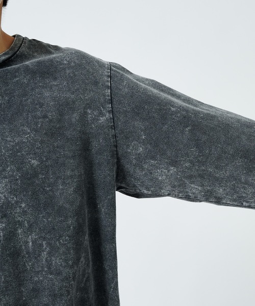 marka（マーカ）の「CREW NECK TEE L/S BLEACHED（Tシャツ/カットソー・メンズ・グレー・1/2）」の7枚目の写真