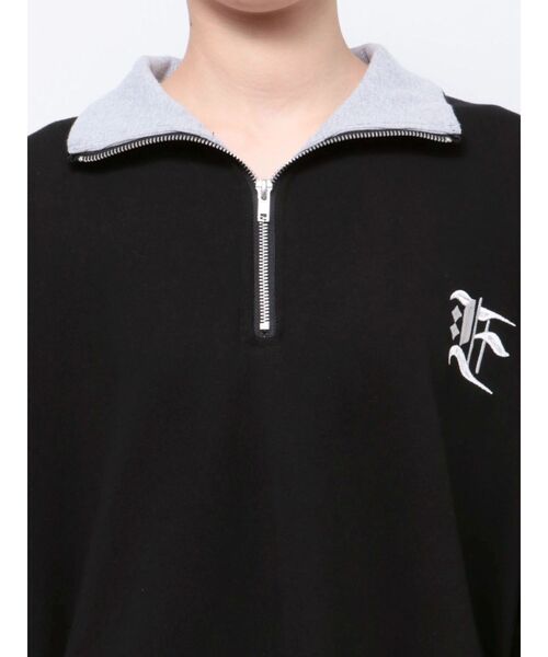 EVRIS(エヴリス)の「ハーフジップスウェットミニワンピース(スウェット・レディース・ホワイト/ブラック/グレー/レッド・FREE)」の22枚目の写真