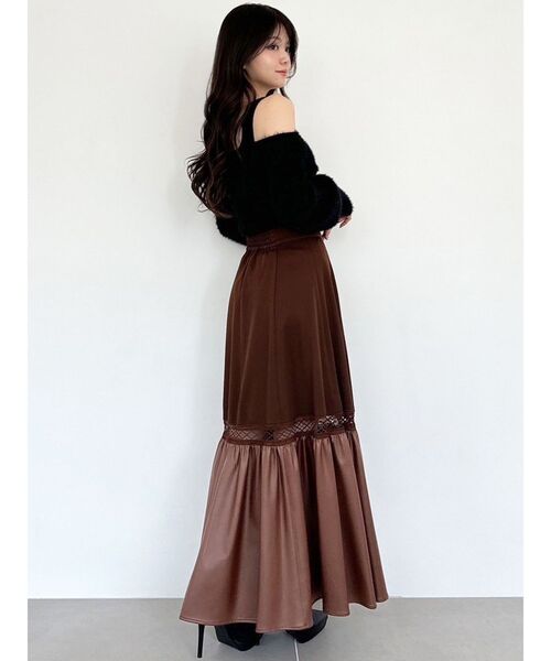 RESEXXY（リゼクシー）の「シャギーレイヤードニットトップス（ニット/セーター・レディース・アイボリー/ブラック/ピンク・FREE）」の19枚目の写真