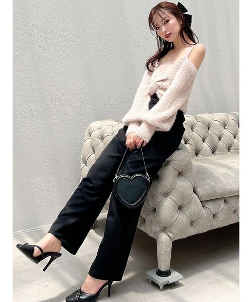 RESEXXY（リゼクシー）の「シャギーレイヤードニットトップス（ニット/セーター・レディース・アイボリー/ブラック/ピンク・FREE）」の21枚目の写真